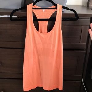 Lululemon Orange racerback tank